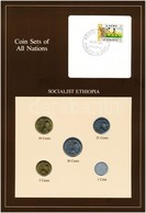 Etiópia 1969. 1c-50 (5xklf), 'Coin Sets Of All Nations' Forgalmi Szett Felbélyegzett Kartonlapon T:1 
Ethiopia 1969. 1 C - Zonder Classificatie