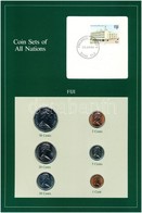 Fidzsi 1981-1982. 1c-50c (6xklf), 'Coin Sets Of All Nations' Forgalmi Szett Felbélyegzett Kartonlapon T:1 
Fiji 1981-198 - Zonder Classificatie