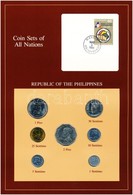 Fülöp-szigetek 1983-1984. 1s-2P (7xklf), 'Coin Sets Of All Nations' Forgalmi Szett Felbélyegzett Kartonlapon T:1 
Philip - Unclassified