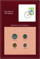 Guatemala 1983-1985. 1c-25c (4xklf), 'Coin Sets Of All Nations' Forgalmi Szett Felbélyegzett Kartonlapon T:1 
Guatemala  - Non Classificati