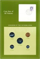 Hollandia 1982-1984. 5c-2 1/2G (5xklf), 'Coin Sets Of All Nations' Forgalmi Szett Felbélyegzett Kartonlapon T:1 
Netherl - Non Classificati