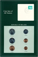 Írország 1980-1982. 1p-50p (6xklf), 'Coin Sets Of All Nations' Forgalmi Szett Felbélyegzett Kartonlapon T:1 
Ireland 198 - Non Classificati