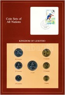 Lesotó 1979-1983. 1s-1L (7xklf), 'Coin Sets Of All Nations' Forgalmi Szett Felbélyegzett Kartonlapon T:1 
Lesotho 1979-1 - Non Classés