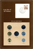 Olaszország 1982-1984. 5L-500L (7xklf), 'Coin Sets Of All Nations' Forgalmi Szett Felbélyegzett Kartonlapon T:1 
Italy 1 - Non Classés