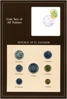 Salvador 1974-1984. 1c-1C (7xklf), 'Coin Sets Of All Nations' Forgalmi Szett Felbélyegzett Kartonlapon T:1 
Salvador 197 - Non Classés