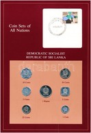 Srí Lanka 1978-1982. 1c-1R (7xklf), 'Coin Sets Of All Nations' Forgalmi Szett Felbélyegzett Kartonlapon T:1 
Sri Lanka 1 - Non Classés