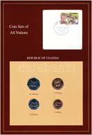 Uganda 1987. 1Sh-10Sh (4xklf), 'Coin Sets Of All Nations' Forgalmi Szett Felbélyegzett Kartonlapon T:1 
Uganda 1987. 1 S - Non Classés