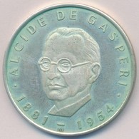 DN 'Alcide De Gasperi / ECU' Jelzett Ag Emlékérem (26g/0.925/40mm) T:1- Patina
ND 'Alcide De Gasperi / ECU' Hallmarked A - Zonder Classificatie