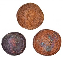 3db-os Tisztítatlan Római Rézpénz Tétel A Kr. U. III. Századból T:3
3pcs Of Uncleaned Roman Copper Coins From The 3rd Ce - Ohne Zuordnung