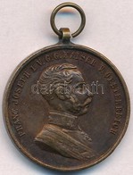 1914. 'Ferenc József Bronz Vitézségi Érem' Br Kitüntetés Mellszalag Nélkül. Szign.: Tautenhayn T:2 
Hungary 1914. 'Bronz - Non Classés