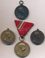 4db-os Vegyes Kis Militária Tétel, Közte 1914. 'Ferenc József Bronz Vitézségi Érem' Br Kitüntetés Mellszalag Nélkül. Szi - Non Classés