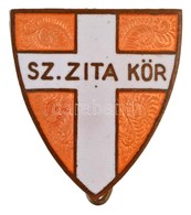 ~1920-1930. 'Sz. Zita Kör (Szent Zita Kör)' Zománcozott Jelvény, 'BERÁN N. BP DÖBRENTEI 12.' Gyártói Jelzéssel (20x22mm) - Non Classés