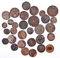 32db-os, Vegyes Rossz Minőségű Ezüst érme Tétel T:III-IV
32pcs Of Mixed Silver Coins In Bad Condition C:F-G - Zonder Classificatie