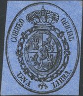 */(*)35/38. 1855. Conjunto De Diferentes Sellos De La Emisión Del Servicio Oficial De 1855 (½ Onza, 1 Onza, 4 Onzas Y 1  - Altri & Non Classificati