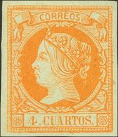 (*)52. 1860. 4 Cuartos Naranja. MAGNIFICO. - Andere & Zonder Classificatie