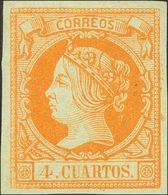 (*)52. 1860. 4 Cuartos Naranja. MAGNIFICO. - Other & Unclassified