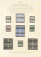 º. 1872. Precioso Conjunto De Sellos Barrados De La Serie De Amadeo I, Incluyendo Un Sello Del 10 Pts Y Los ENSAYOS No A - Other & Unclassified