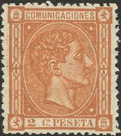 *162. 1875. 2 Cts Castaño. Excelente Centraje. MAGNIFICO. - Other & Unclassified