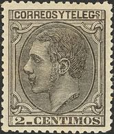 *200. 1879. 2 Cts Negro. Excepcional Color Y Centraje. PIEZA DE LUJO. - Otros & Sin Clasificación