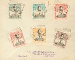 Sobre 297/09. 1921. Serie Completa En Dos Cartas Filatélicas, Ambas De MADRID A ITALIA. MAGNIFICAS. - Otros & Sin Clasificación