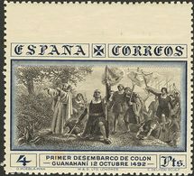 **/*535sma, 544sma. 1930. 5 Cts Lila Rosa Y 4 Pts Azul Y Negro. SIN DENTAR EL MARGEN SUPERIOR. MAGNIFICOS Y RAROS. Edifi - Autres & Non Classés