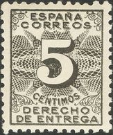 **592. 1931. 5 Cts Negro. Excelente Centraje. MAGNIFICO. - Autres & Non Classés