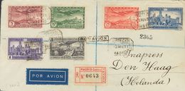Sobre 614/19. 1931. Serie Completa. Carta Aérea Certificada De MADRID A DEN HAAG (HOLANDA). Al Dorso Llegada. MAGNIFICA. - Andere & Zonder Classificatie