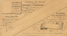 (*)EPP20. 1873. Sin Valor, Negro Sobre Amarillo. TARJETA POSTAL PRECURSORA. FRONTAURA. MAGNIFICA. - Altri & Non Classificati