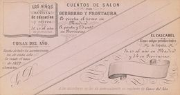 (*)EPP20. 1873. Sin Valor, Negro Sobre Rosa. TARJETA POSTAL PRECURSORA. FRONTAURA. MAGNIFICA Y RARA. - Altri & Non Classificati