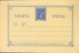 (*)EP9. 1875. 5 Cts Ultramar Sobre Tarjeta Entero Postal (Tipo II). MAGNIFICA Y RARISIMA, ES LA PRIMERA VEZ QUE IBERPHIL - Other & Unclassified