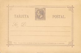 (*)EP10, EP10a. 1882. 10 Cts Violeta Gris Sobre Tarjeta Entero Postal Y 10 Cts Gris Violeta Sobre Tarjeta Entero Postal. - Autres & Non Classés