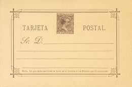 (*)EP19, EP20. 1889. 10 Cts Castaño Sobre Tarjeta Entero Y 15 Cts+15 Cts Azul Sobre Tarjeta Entero Postal, De Ida Y Vuel - Autres & Non Classés