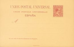 (*)EP29. 1890. 10 Cts Carmín Sobre Tarjeta Entero Postal. MAGNIFICA. Edifil 2019: 53 Euros - Autres & Non Classés