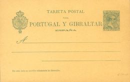 (*)EP34, EP35. 1893. 5 Cts Verde Sobre Tarjeta Entero Postal Y 5 Cts+5 Cts Verde Sobre Tarjeta Entero Postal, De Ida Y V - Andere & Zonder Classificatie