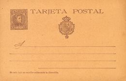 (*)EP37SN. 1901. 10 Cts Castaño Sobre Tarjeta Entero Postal (leve Arruguita). SIN NUMERAACION. MAGNIFICA. Edifil 2017: 1 - Sonstige & Ohne Zuordnung