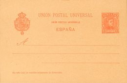 (*)EP39. 1901. 10 Cts Naranja Sobre Tarjeta Entero Postal. MAGNIFICA. Edifil 2019: 235 Euros - Andere & Zonder Classificatie