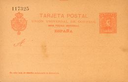 (*)EP40, EP41. 1901. 10 Cts Naranja Sobre Tarjeta Entero Postal Y 10 Cts+10 Cts Naranja Sobre Tarjeta Entero Postal, De  - Altri & Non Classificati