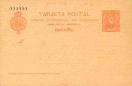 (*)EP40N. 1901. 10 Cts Naranja Sobre Tarjeta Entero Postal. Nº000000. MAGNIFICA. Edifil 2017: 105 Euros - Otros & Sin Clasificación