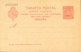 (*)EP42. 1902. 10 Cts Rojo Naranja Sobre Tarjeta Entero Postal. MAGNIFICA. Edifil 2019: 128 Euros - Otros & Sin Clasificación