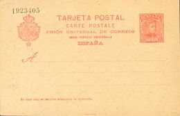 (*)EP42. 1902. 10 Cts Rojo Naranja Sobre Tarjeta Entero Postal. MAGNIFICA. Edifil 2019: 128 Euros - Andere & Zonder Classificatie