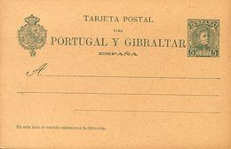 (*)EP43SN. 1903. 5 Cts Verde Sobre Tarjeta Entero Postal. SIN NUMERACION. MAGNIFICA Y RARISIMA. Edifil 2017: 935 Euros - Autres & Non Classés