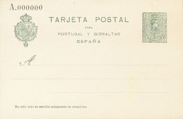 (*)EP55BN, EP56N. 1916. 5 Cts Verde Sobre Tarjeta Entero Postal Y 5 Cts+5 Cts Verde Sobre Tarjeta Entero Postal, De Ida  - Autres & Non Classés