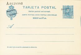 (*)EP68. 1931. 25 Cts Azul (sobrecarga Manual A Dos Lineas) Sobre Tarjeta Entero Postal. MAGNIFICA Y RARA. Edifil 2019:  - Autres & Non Classés