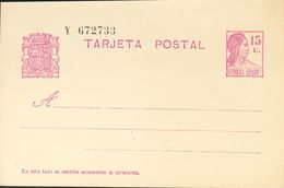 (*)EP69a. 1932. 15 Cts Lila Sobre Tarjeta Entero Postal. MAGNIFICA. Edifil 2017: 58 Euros - Autres & Non Classés