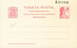(*)EP71, EP72. 1932. 25 Cts Azul Sobre Tarjeta Entero Postal Y 30 Cts Rojo Sobre Tarjeta Entero Postal. MAGNIFICAS. Edif - Andere & Zonder Classificatie