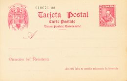 (*)EP84. 1938. 45 Cts Carmín Sobre Tarjeta Entero Postal. MAGNIFICA. Edifil 2019: 139 Euros - Andere & Zonder Classificatie