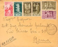 Sobre . 1938. Diversos Valores De Italia. Correo Aéreo Dirigido A ROMA. Matasello UFFICIO POSTALE SPECIALE 7, Al Dorso L - Sonstige & Ohne Zuordnung