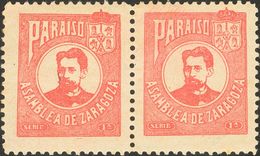 */(*). (1900ca). Conjunto De Dieciséis Viñetas (alguna Repetida Con Variaciones De Color) ARAGON ASAMBLEA DE ZARAGOZA /  - Sonstige & Ohne Zuordnung