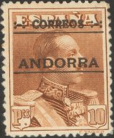 **12N. 1928. 10 Pts Castaño. NºA000.000. MAGNIFICO Y RARISIMO. Cert. CEM. Edifil 2013: 3.000 Euros - Andere & Zonder Classificatie