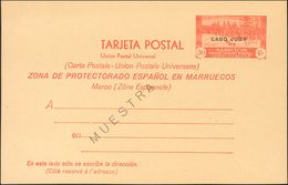 (*)EP3/4M. 1935. 30 Cts Rojo Sobre Tarjeta Entero Postal Y 30 Cts+30 Cts Rojo Sobre Tarjeta Entero Postal, De Ida Y Vuel - Otros & Sin Clasificación